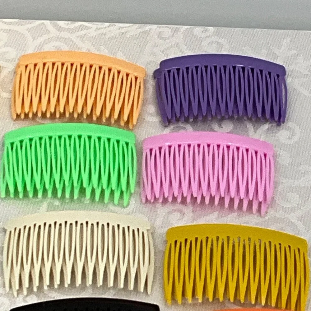 Set Of 30 Colorful Plastic Hair Combs For Women‎ & Girls